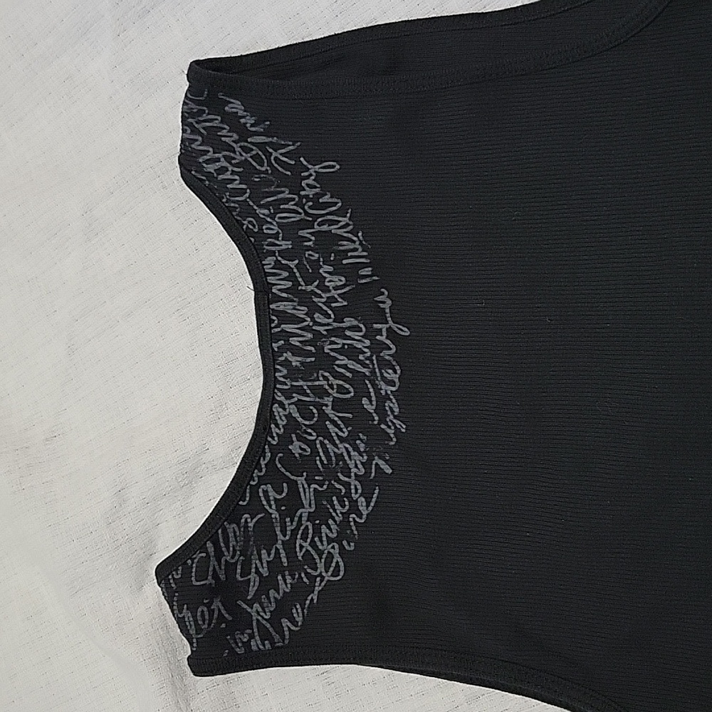 Express Black Embellished Scoopneck Ribbed Tank Small Mint Condition - Picture 5 of 9